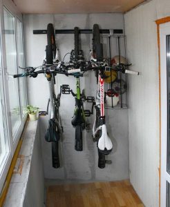 хранение велосипеда на лоджии