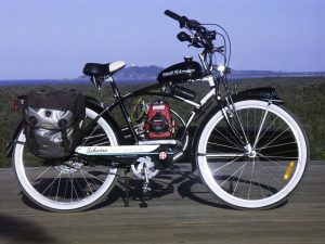 Как установить на велосипед бензиновый двигатель